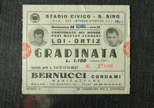 BIGLIETTO 1961 STADIO SAN SIRO