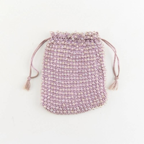 Borsa vintage viola reticolo - borsa, viola,
