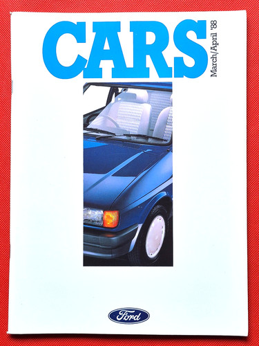 Ford cars 1988 brochure fiesta - cars,