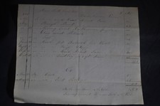 1845 Rev FA Eustis ricevuta ad