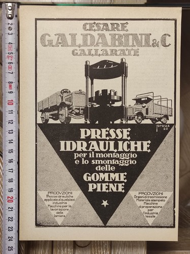 Antica pubblicità del 1923