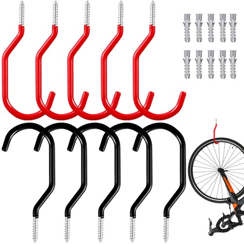 10pz ganci bici per garage - 10pz,