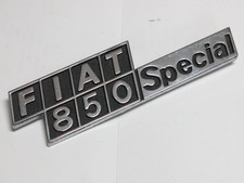 Scritta Fregio Logo Badge Fiat 850 Special Cromodora Ricambi Auto Originali