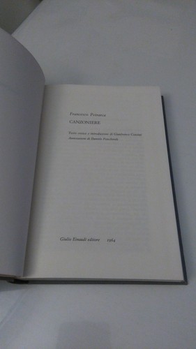 Canzoniere petrarca ed nue - petrarca.,