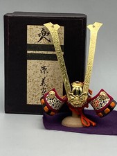 Japanese Traditional Vintage ｍiniature Samurai Kabuto Minamotono Yoshiie