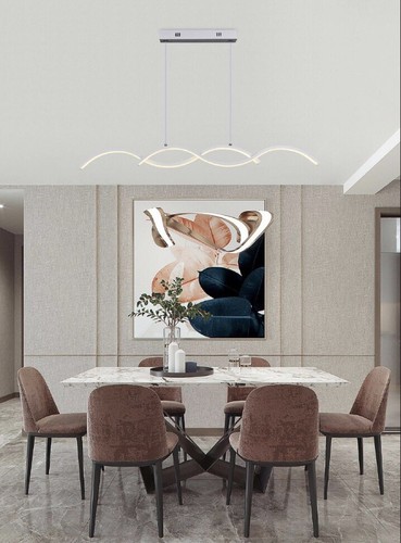 Lampadario led moderno onde - lampadario,