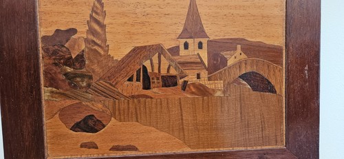 Insegna paesaggio legno - paesaggio,