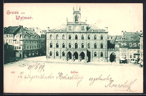 Cartolina weimar turingia - weimar,