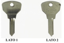 Chiave grezza originale SIPEA SIP9R per auto epoca Astra Fiat Iveco Piaggio