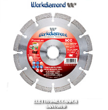 DISCO DIAMANTATO SCC ø 125 CEMENTO ARMATO LATERIZI WORKDIAMOND PER SCANALATORE