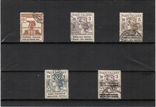 REGNO 1924-ENTI PARASTATALI- LOTTO DI 5 VALORI TIMBRATI -SPEDIZIONE GRATUITA