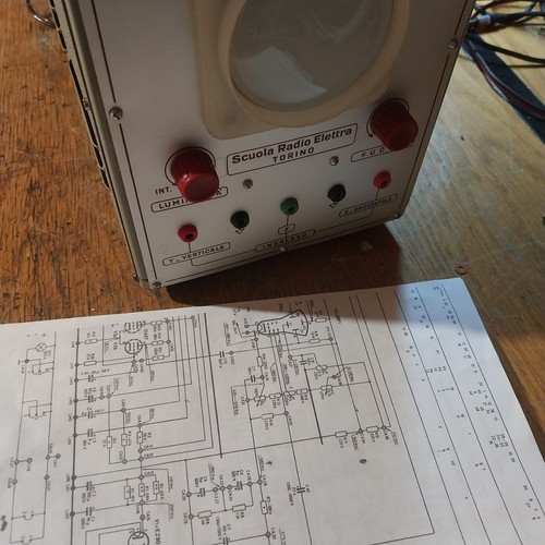 Oscilloscopio scuola radio - scuola,