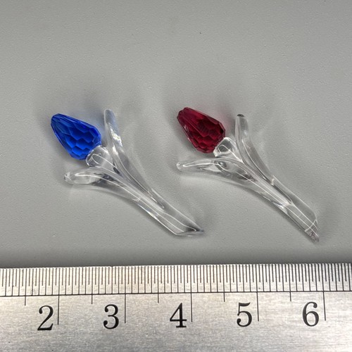 Swarovski crystal red and - 2,