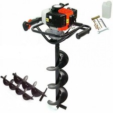 Mototrivella a scoppio 62cc 5,2CV con 3 punte Ø100mm, 150mm, 200mm + prolunga Mi