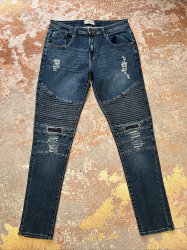 Jeans biker blu 883 police - biker,