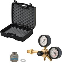 RIDUTTORE DI PRESSIONE AZOTO 60 BAR + VALIGETTA + RACCORDO PER BOMBOLE DA 1 LT