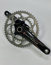 Bontrager Race Lite X Guarnitura Doppia Strada in Fibra di Carbonio 175mm Tubo Giga 53/39