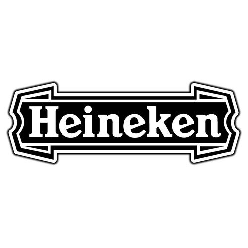 Adesivo heineken logo - heineken, nero
