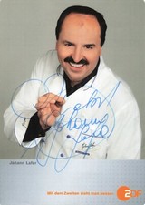 Biglietto autografo Johann