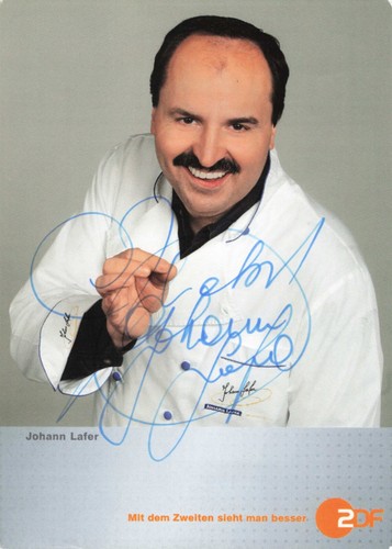 Biglietto autografo johann - autografo,