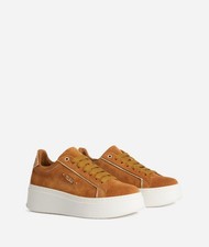 ALVIERO MARTINI - SCARPA DA DONNA ALLACCIATO CAMOSCIO CUOIO 646B