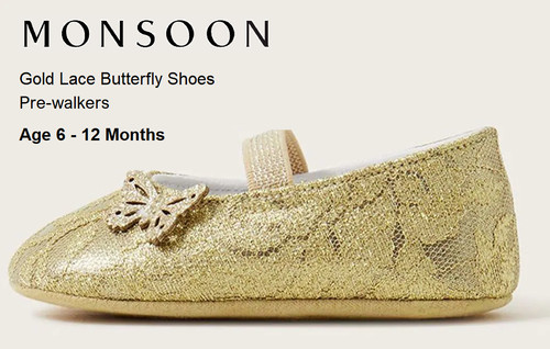 Scarpe monsoon oro - scarpe, organza