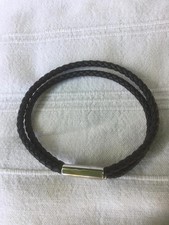 BRACCIALE UOMO HERMES MODELLO TOURNIS TRESSE NERO T.XL