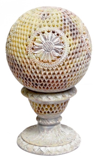 Lampada marmo intagliata a - marmo,