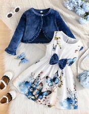 Vestito Bambina Blu Stampa