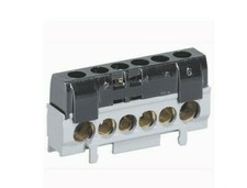 Morsettiera Legrand IP2x a prova di contatto nera montaggio su guida 4816 nuova