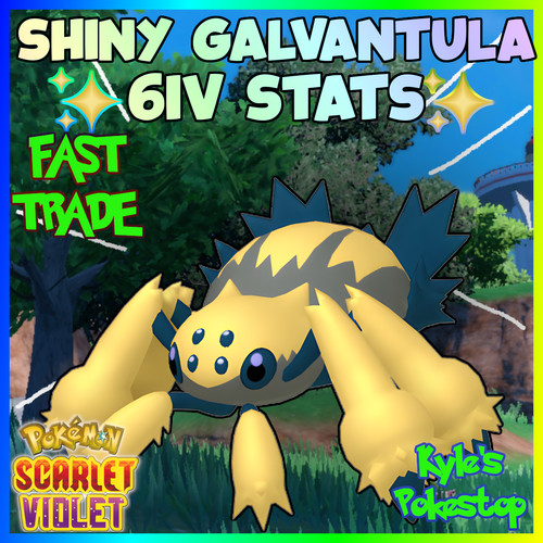6iv shiny galvantula - 6iv,