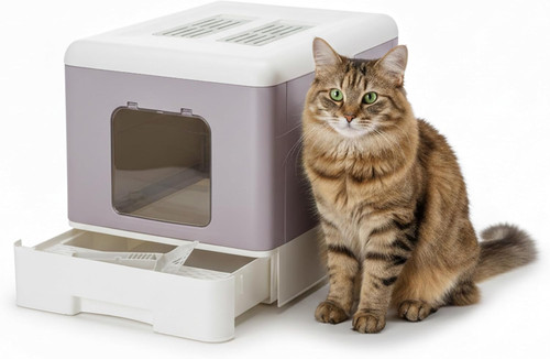 Lettiera gatto chiusa con - lettiera,