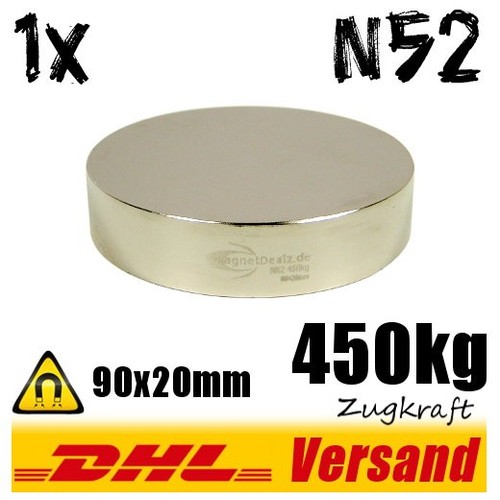 Magnete neodimio 90x20mm - neodimio,