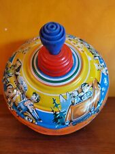 Trottola di latta anni '60 Fuchs ideale per bambole antiche Jumeau