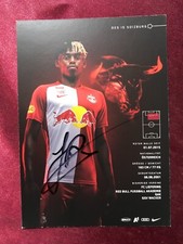 Autografo JUNIOR ADAMU-Red Bull Salzburg-1 berretto AUSTRIA-FC San Gallo-firmato-AK