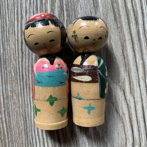 Bamboline kokeshi giapponesi - kokeshi,