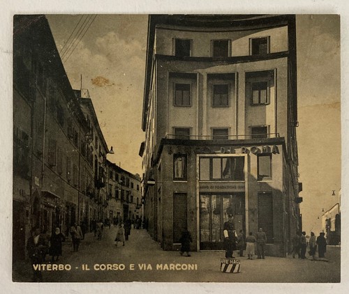 Cartolina viterbo corso e - viterbo,