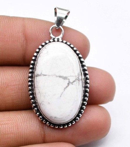 Ciondolo howlite pietra - ciondolo,