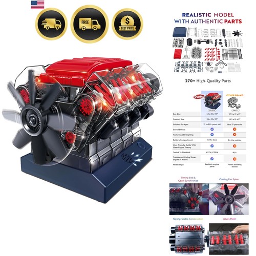Kit modellino motore - kit, v8