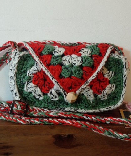 Borsa uncinetto granny square - granny,