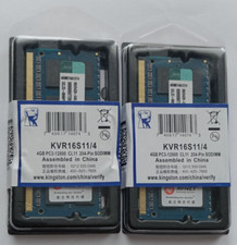 8 GB (2 x 4 GB) DDR3 1600 MHz MEMORIE RAM KINGSTON - SODIMM LAPTOP PC PORTATILE