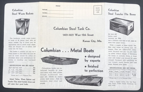 Vintage columbian steel tank - columbian,