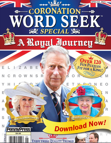 Penny press coronation word - |,