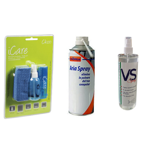 Kit pulizia sanificazione pc - kit,