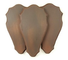 3 x Wooden Base Shield Trophy