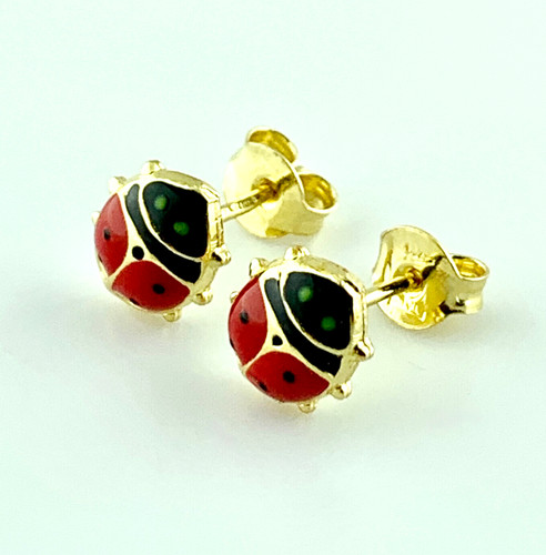 Orecchini oro 750 coccinelle - 750,