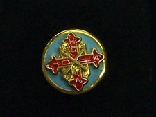 DISTINTIVO BOMBATO IN SCATOLA SACRO MILITARE ORDINE COSTANTINIANO SAN GIORGIO S.