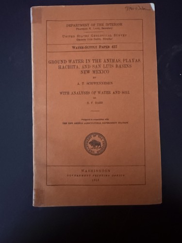 1918 usgs water supply paper - 1918,
