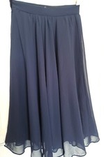 GONNA MIDI A CAMPANA MISURE VITA CM. 37 LUNGHEZZA CM. 80 COLORE BLU