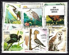 Animali Uccelli 200 Timbri